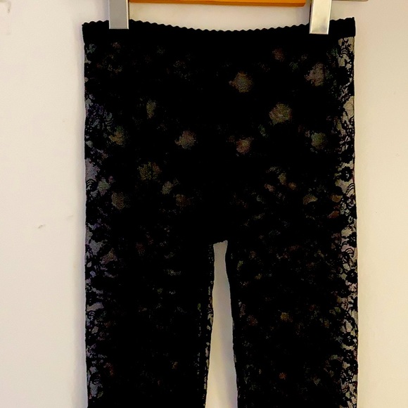 Black Free People Lace Leggings - Picture 1 of 4